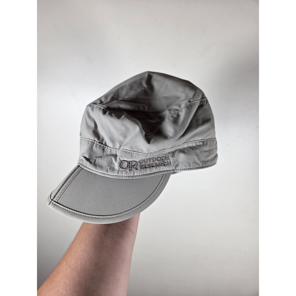 Outdoor Research Radar Pocket Cap Mens XL Gray Folding Brim Sun Hat Gorpcore